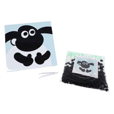 Maak je Eigen Schilderij met Wattenbollen - 20x20cm