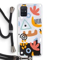 Abstract: Samsung Galaxy A71 Transparant Hoesje met koord Abstract: Samsung Galaxy A71 Transparant Hoesje met koord