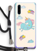 Vliegende eenhoorn: Huawei P30 Transparant Hoesje met koord