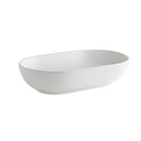Go By van Marcke Cascata opbouwwastafel ovaal 55x35x13cm zonder overloop zonder afvoerplug porselein Glans Wit FEECT5500AWHA