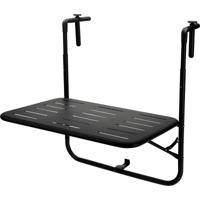 Progarden Balkon tafel - metaal - mat zwart - 60 x 43 cm