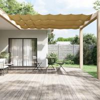 VidaXL Luifel verticaal 100x1000 cm oxford stof beige
