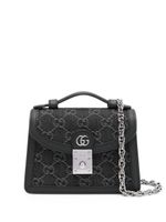 Gucci sac à main Ophidia GG en jean - Noir - thumbnail