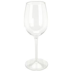 Excellent Houseware Wijnglas - 1x - transparant - kunststof - 330 ml   -