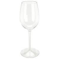 Excellent Houseware Wijnglas - 1x - transparant - kunststof - 330 ml   - - thumbnail