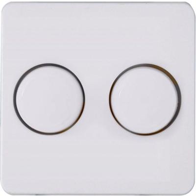 Enzo Kopp hk02 arctic wit afdekplaat + knop duo dimmer - 4621035