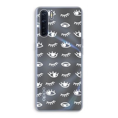 Eye pattern #3: Oppo A91 Transparant Hoesje