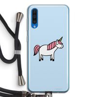 Eenhoorn: Samsung Galaxy A50 Transparant Hoesje met koord
