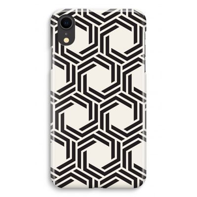 Geometrisch patroon: iPhone XR Volledig Geprint Hoesje