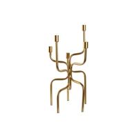 Kandelaar Home ESPRIT Gouden Metaal 25 x 25 x 51 cm