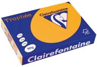 Clairefontaine Trophée Pastel, gekleurd papier, A4, 80 g, 500 vel, goudgeel