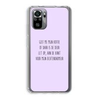 Ochtendhumeur: Xiaomi Redmi Note 10S Transparant Hoesje
