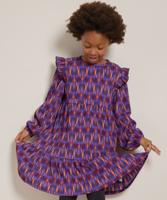 jurk met schouderruches