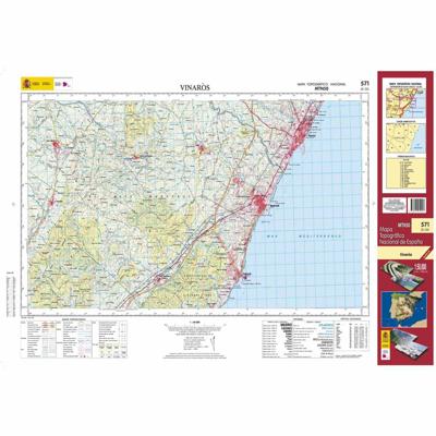 Topografische kaart 571 MT50 Vinarós | CNIG - Instituto Geográfico Nacional1