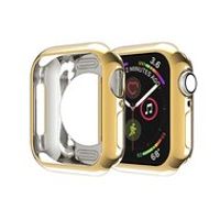 Siliconen case 40mm - Goud - Geschikt voor Apple Watch 40mm - thumbnail