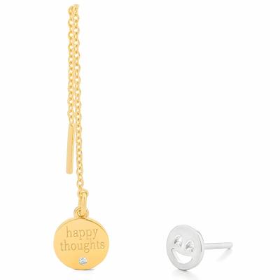 Dames oorbellen Secrecy E8216CDAWW900 Sterling zilver 5 cm