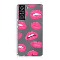 Bite my lip: Samsung Galaxy S21 FE Transparant Hoesje
