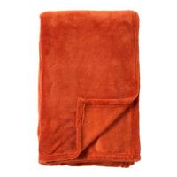 Dutch Decor Plaid 130x160 cm - OWEN - zachte coral fleece - steenrood - thumbnail