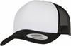 Flexfit FX6320W YP Classics® Curved Foam Trucker Cap - Black/White/Black - One Size