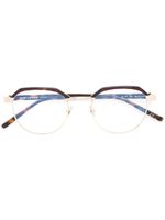 Saint Laurent Eyewear lunettes de vue SL 124 à monture ronde - Métallisé