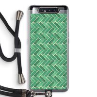 Moroccan tiles 2: Samsung Galaxy A80 Transparant Hoesje met koord