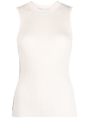 3.1 Phillip Lim haut sans manches à design nervuré - Blanc