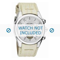Dolce & Gabbana horlogeband DW0258 Leder Cream wit / Beige / Ivoor