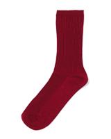 HEMA Damessokken Rib Glitter Donkerrood (donkerrood)