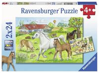Ravensburger puzzel 2x24 stukjes op de manege