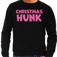 Foute Kersttrui voor heren - Christmas hunk - zwart - glitter roze - Kerstfeest - thumbnail