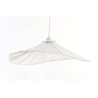 Plafondlamp DKD Home Decor Metaal Linnen Wit 50 W (68 x 68 x 21 cm)