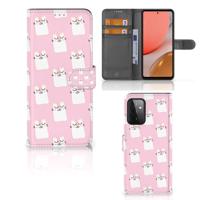 Samsung Galaxy A72 | Telefoonhoesje | Met pasjeshouder | Sleeping Cats