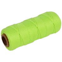 2x stuks touw/uitzetkoord groen 1,5 mm x 50 meter