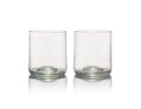 Rebottled glazen - short drink - 2-pack - clear