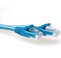 ACT Blauwe 5 meter LSZH U/UTP CAT6A patchkabel met RJ45 connectoren - thumbnail