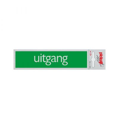 Bord Alulook Uitgang - 165x44 mm zelfklevend.