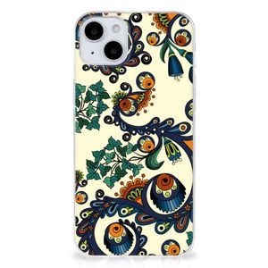 Siliconen Hoesje iPhone 15 Barok Flower