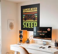Retro-ontwerp videogameposter