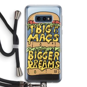 Big Macs Bigger Dreams: Samsung Galaxy S10e Transparant Hoesje met koord