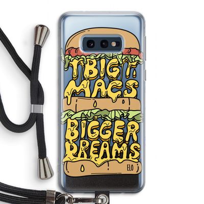 Big Macs Bigger Dreams: Samsung Galaxy S10e Transparant Hoesje met koord