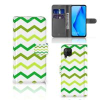 Huawei P40 Lite | Telefoon Hoesje | Zigzag Groen