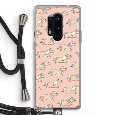 Ponys: OnePlus 8 Pro Transparant Hoesje met koord