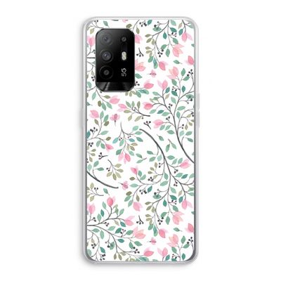 Sierlijke bloemen: Oppo A95 5G Transparant Hoesje