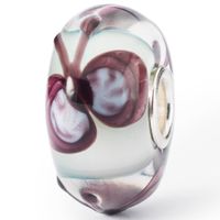 Trollbeads TGLBE-20346 Kraal Knipoog van vlinder zilver-glas