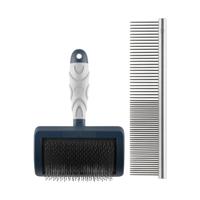 MIKKI DOODLE GROOMING KIT MET KAM EN SLICKERBORSTEL MIKKI DOODLE GROOMING KIT MET KAM EN SLICKERBORSTEL