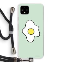 Spiegelei: Pixel 4 XL Transparant Hoesje met koord