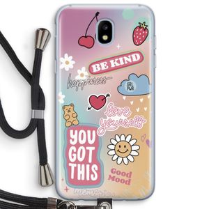 Positivity: Samsung Galaxy J5 (2017) Transparant Hoesje met koord