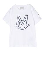 Moncler Enfant t-shirt en coton à broderies - Blanc