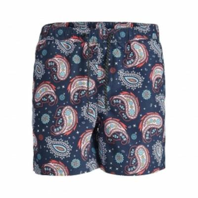 Herenzwembroek Jack & Jones JPSTFIJI JJSWIM PAISLEY 12234512 Blauw - Maat: L