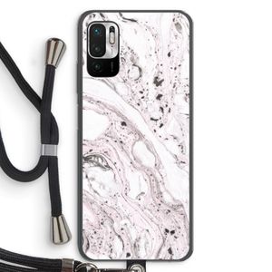 Mengelmoes: Xiaomi Redmi Note 10 5G Transparant Hoesje met koord